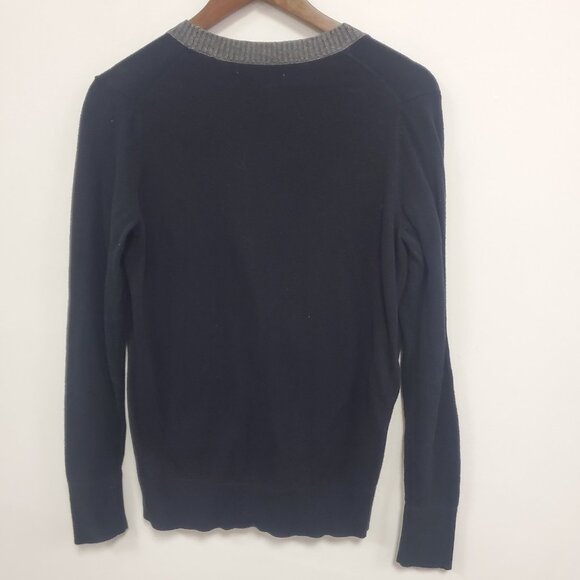 Vintage Old Navy Womens Y2K Button Front Cardigan Size M Blue Academia Preppy - Picture 3 of 11